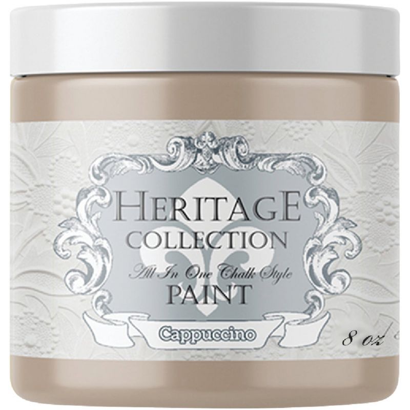 Heirloom Traditions Heritage Collection All-In-One Chalk Style Paint Cappuccino, 8 Oz.