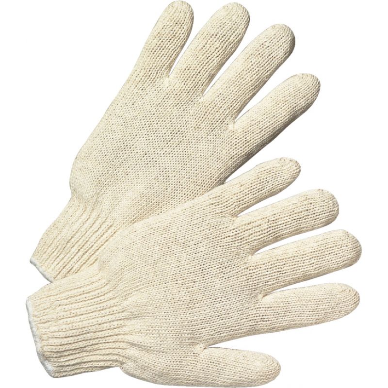 West Chester Protective Gear String Knit Work Glove L, White