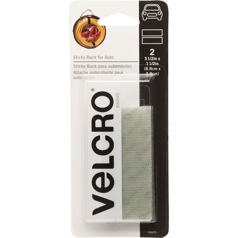 VELCRO Brand Sticky Back For Auto Hook &amp; Loop Strip Gray
