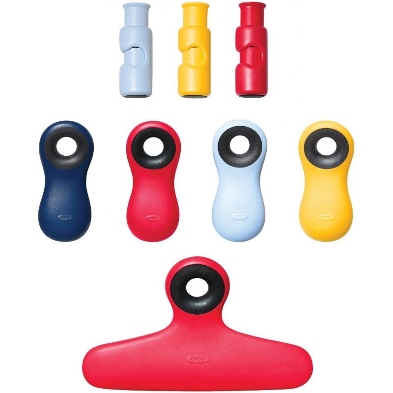 OXO Good Grips Bag Clip Set Assorted, Red, Blue, Green, Yellow