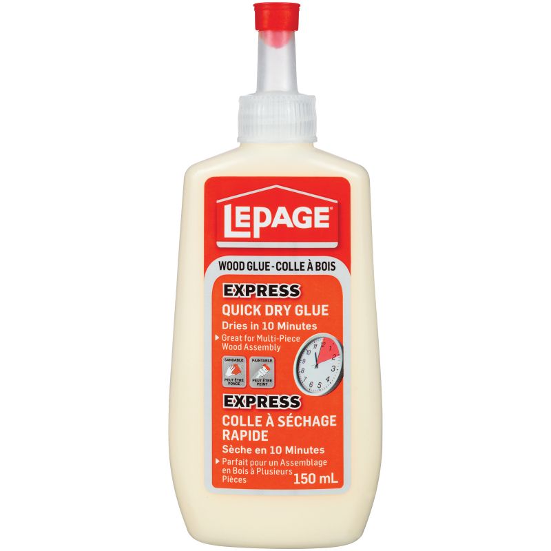 LePage 1536418 Wood Glue, Milky, 150 mL Bottle Milky
