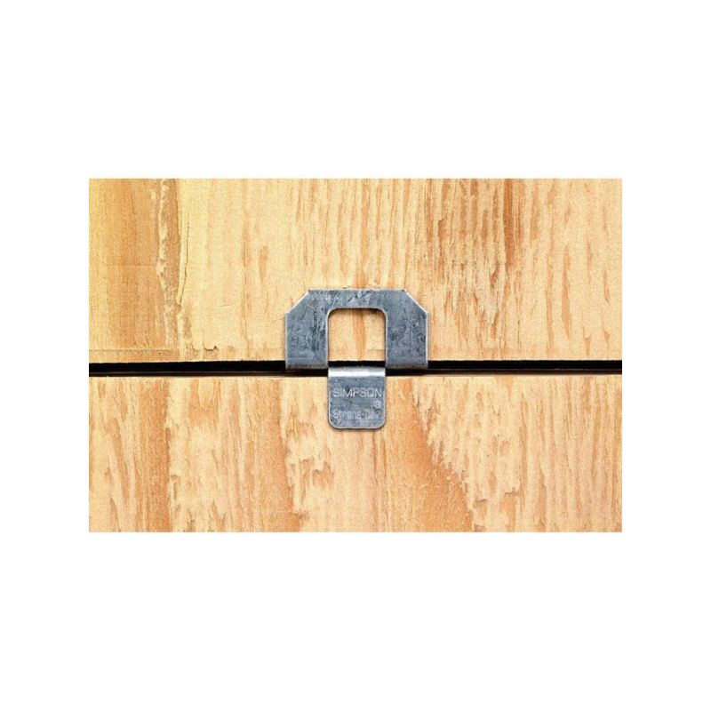 Simpson Strong-Tie PSCL1/2 Panel Sheathing Clip, 20 Thick Material, Steel, Galvanized
