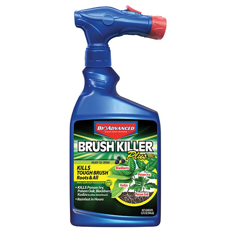 BioAdvanced 704645A Brush Killer, Liquid, Clear, 32 oz Bottle Clear