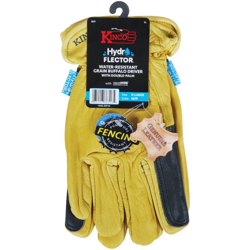 Kinco HydroFlector Work Gloves XL, Golden
