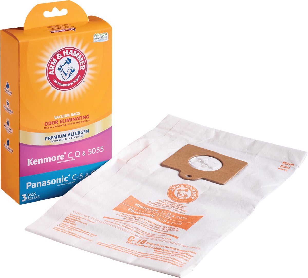 Micro Allergen Pack of 3 Bags12521 F-SHIP 3M Filtrete Eureka MM Sanitaire MM 