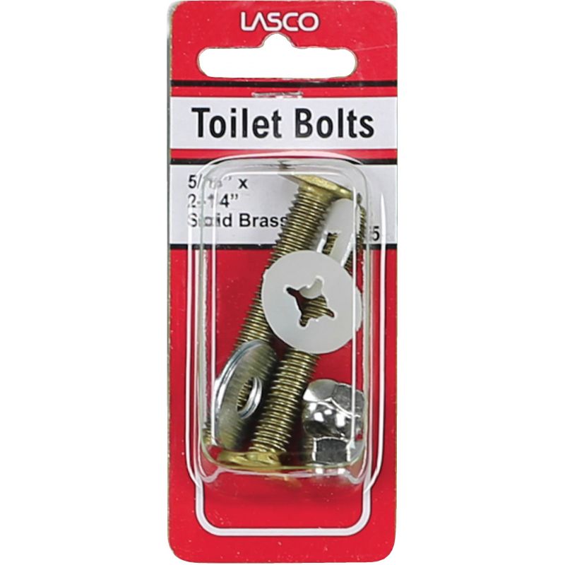 Lasco Toilet Bolt Set 5/16 In. X 2-1/4 In., Heavy-Duty