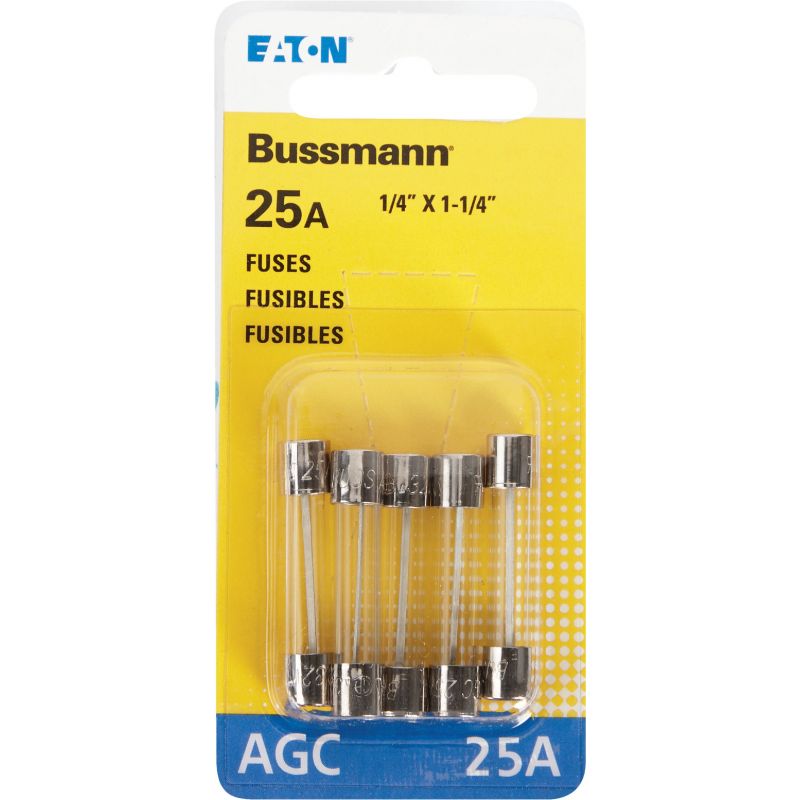Bussmann Glass Tube Automotive Fuse Clear, 25A