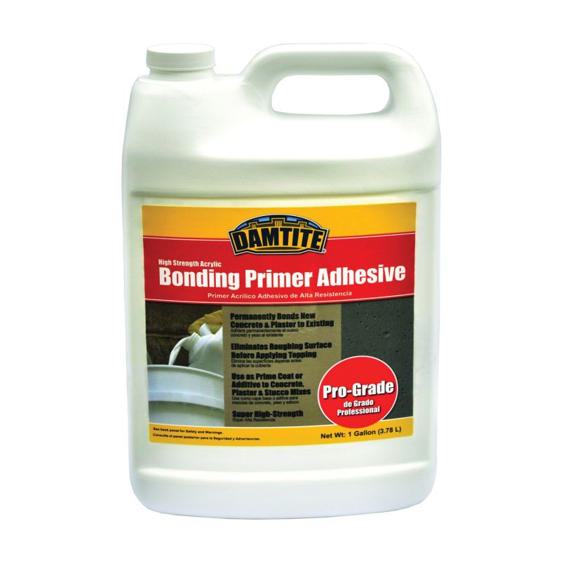 Damtite 05610 Primer Adhesive, Liquid, White, 1 gal Bottle White (Pack of 4)