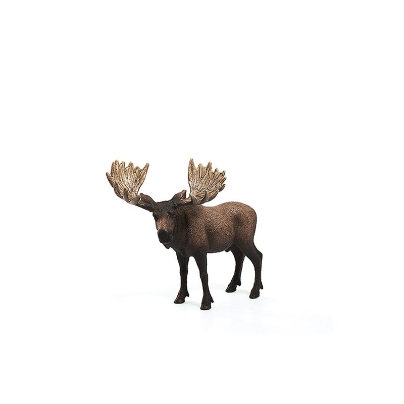 Schleich-S 14781 Figurine, 3 to 8 years, Moose Bull, Plastic
