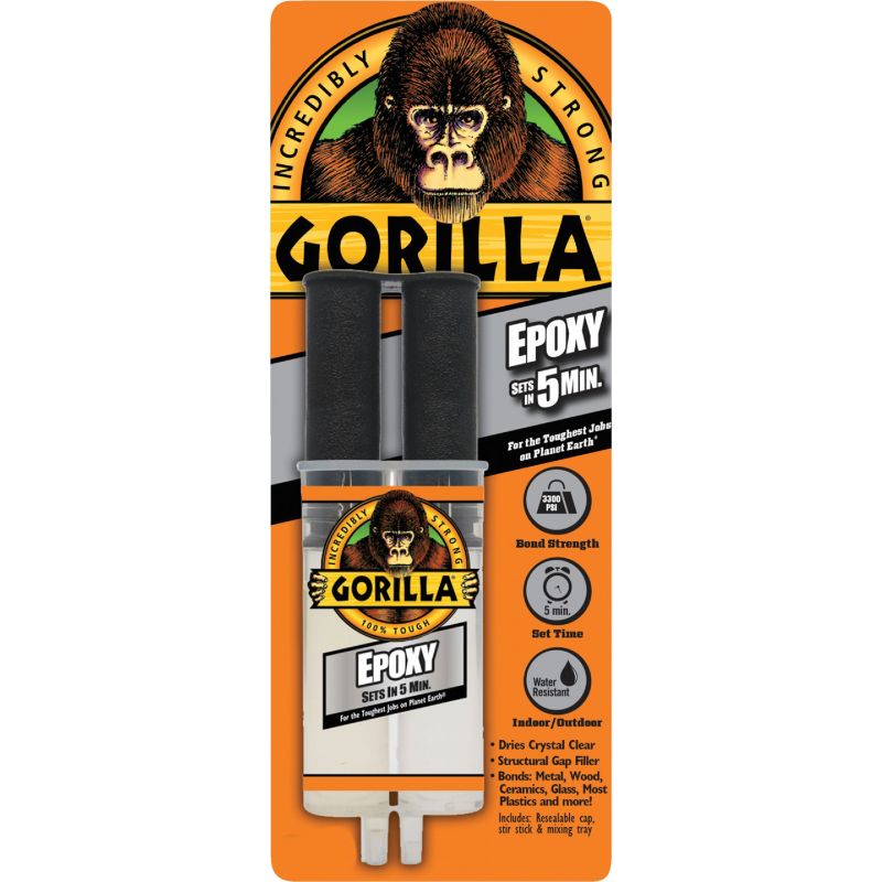 Gorilla Epoxy Clear, 0.85 Oz.