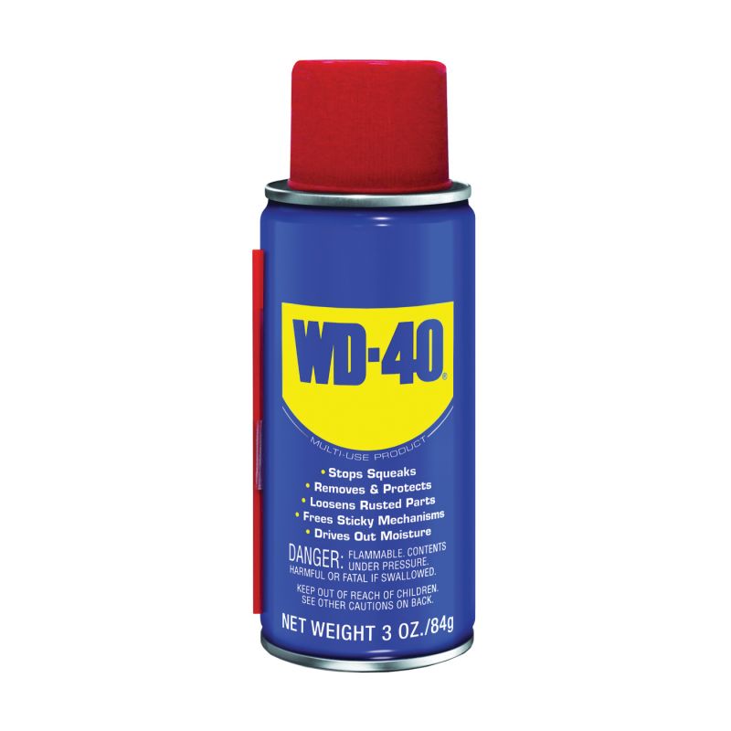 WD-40 SMART STRAW 490002 Lubricant, 3 oz, Aerosol Can, Liquid Light Amber