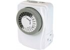 Prime 2-Outlet Heavy-Duty Indoor Electromechanical Timer White, 15