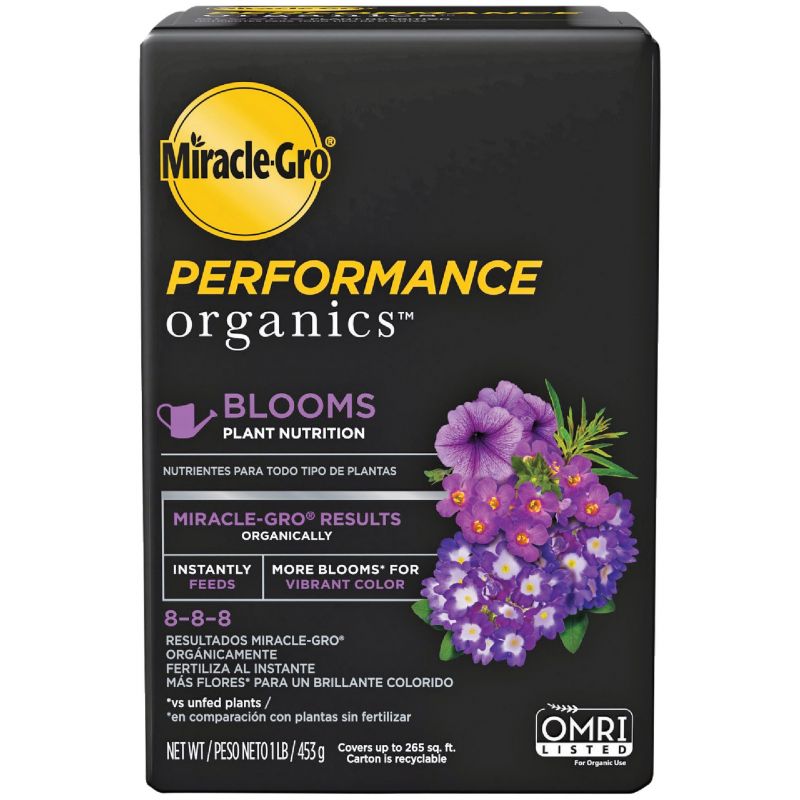 Miracle-Gro Performance Organics Dry Plant Food for Bold Blooms 1 Lb.