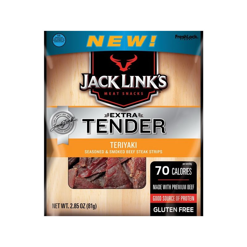 Jack Link&#039;s 10000016964 Snack, Teriyaki, 2.85 oz, Bag