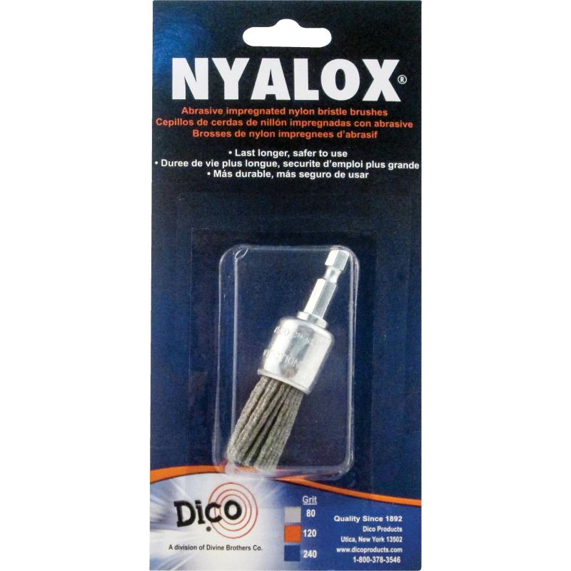 Dico Nyalox End Drill-Mounted Wire Brush