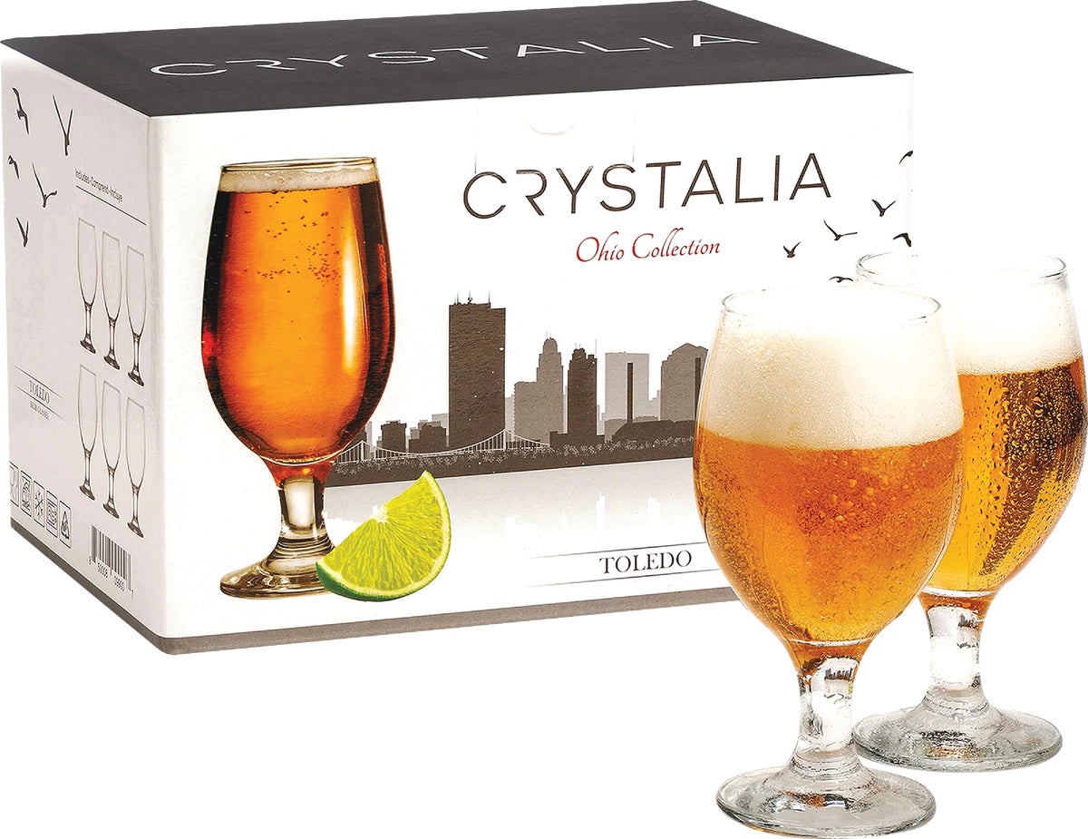 Crystalia Philadelphia Highball Glasses, Set of 6