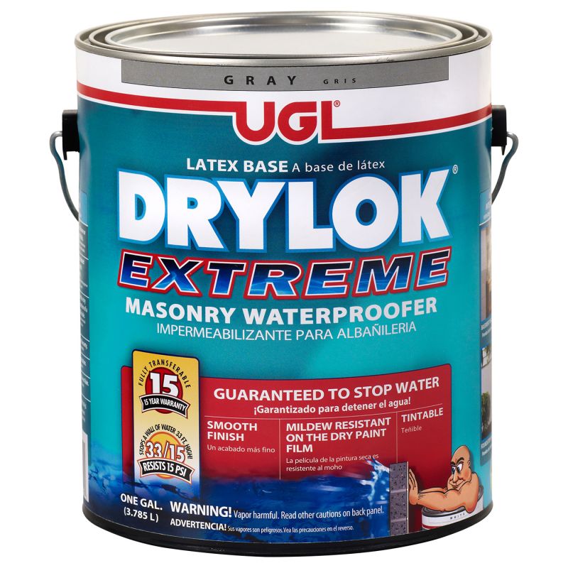 UGL DRYLOK 21913 Masonry Waterproofer, Liquid, Gray Gray