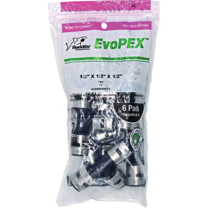 SharkBite EvoPex Push-to-Connect Plastic Tee