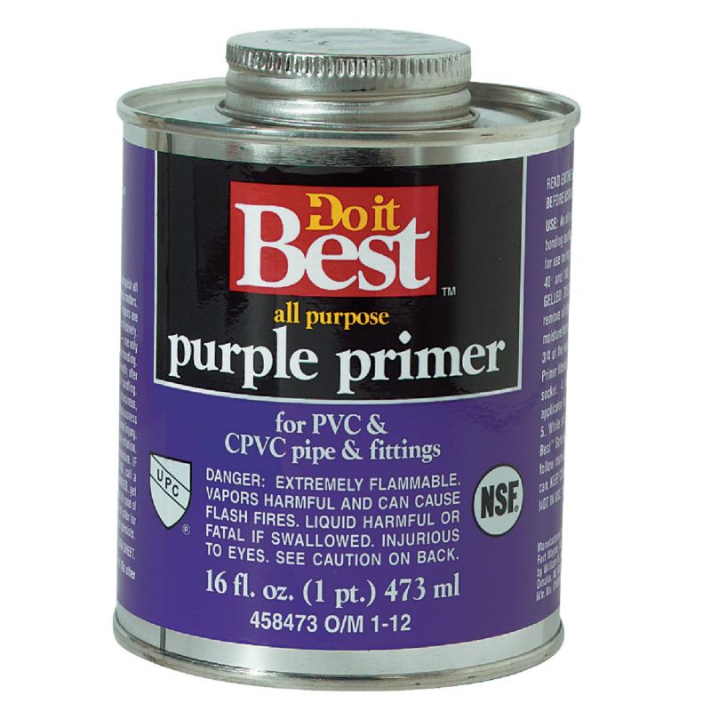 Do it Best Purple Pipe and Fitting Primer 16 Oz., Purple