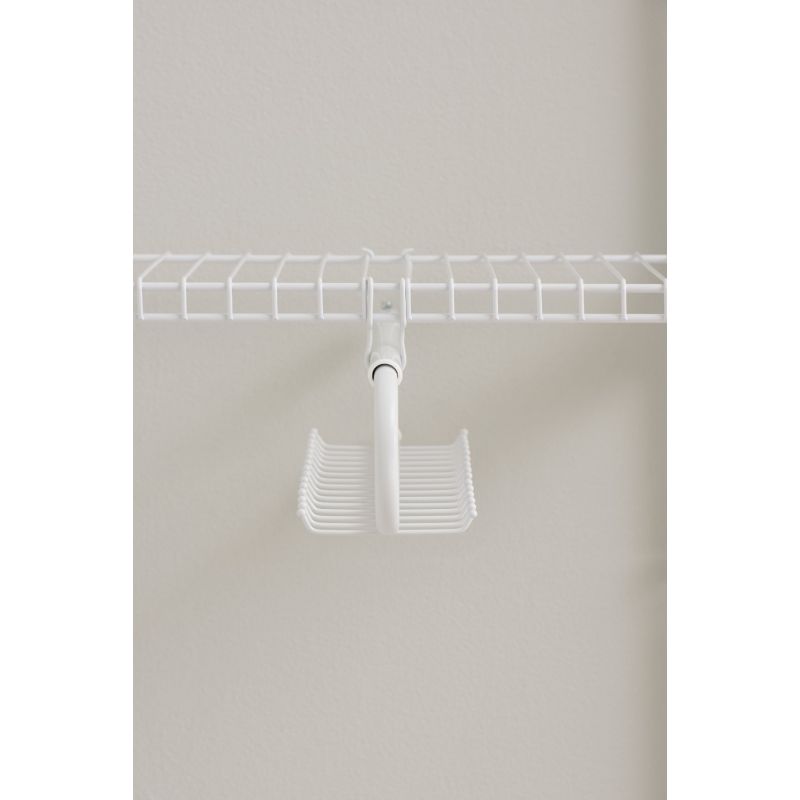 Rubbermaid Configurations Tie &amp; Belt Rack White, Pull-Out