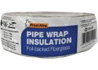 Thermwell Frost King Foil Backed Fiberglass Pipe Insulation Wrap Yellow