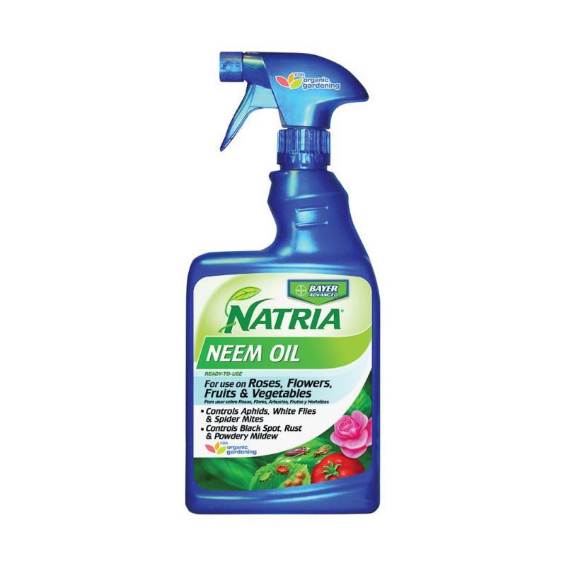 NATRIA 706250A Neem Oil, Liquid, Spray Application, 24 oz Can White