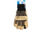 West Chester Pigskin Leather Winter Glove With Knit Wrist XL, Black &amp; Tan