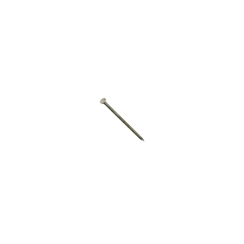 ProFIT 0054272 Finishing Nail, 10 in L, Carbon Steel, Hot-Dipped Galvanized, Flat Head, Round Shank, 50 lb
