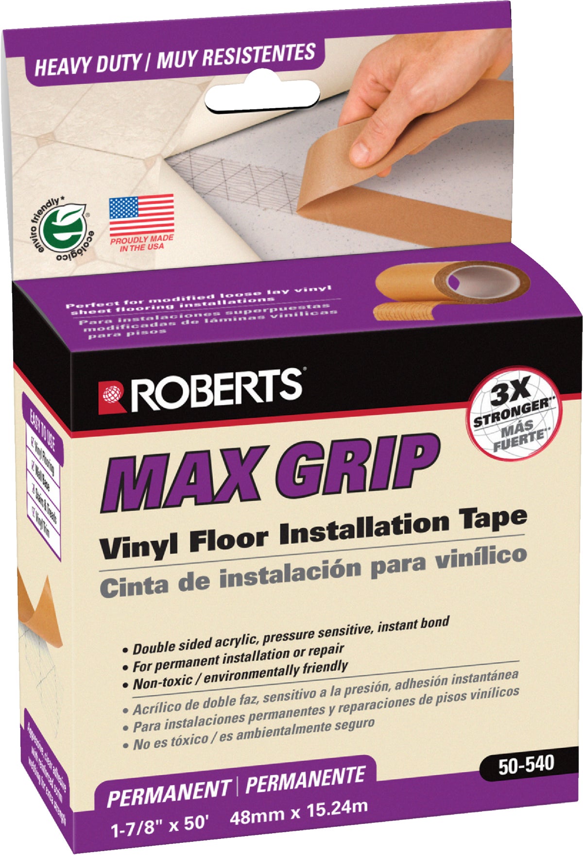 Optimum Technologies Opti Grip Double Sided Carpet and Vinyl Adhesive tape 