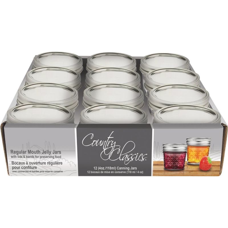 Country Classics Quilted Jelly Jar 0.25 Pt.