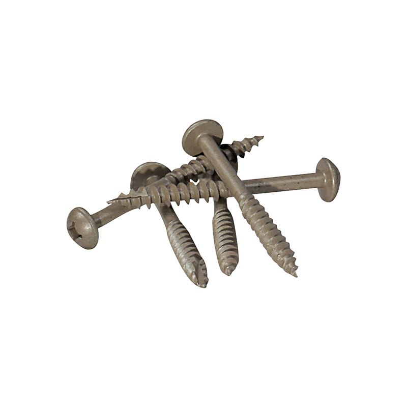 Kreg SML-C2X250-30 Pocket-Hole Screw, #14 Thread, 2-1/2 in L, Coarse Thread, Washer Head, Square Drive, Steel, 30 PK