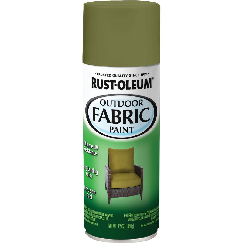 Rust-Oleum Outdoor Fabric Spray Paint Olive Green, 12 Oz.