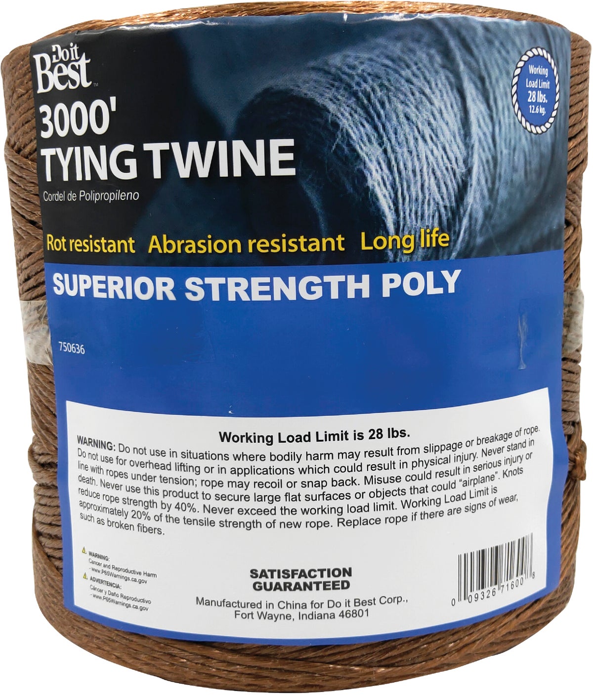 Buy Do it Best Polypropylene Tying Twine Brown
