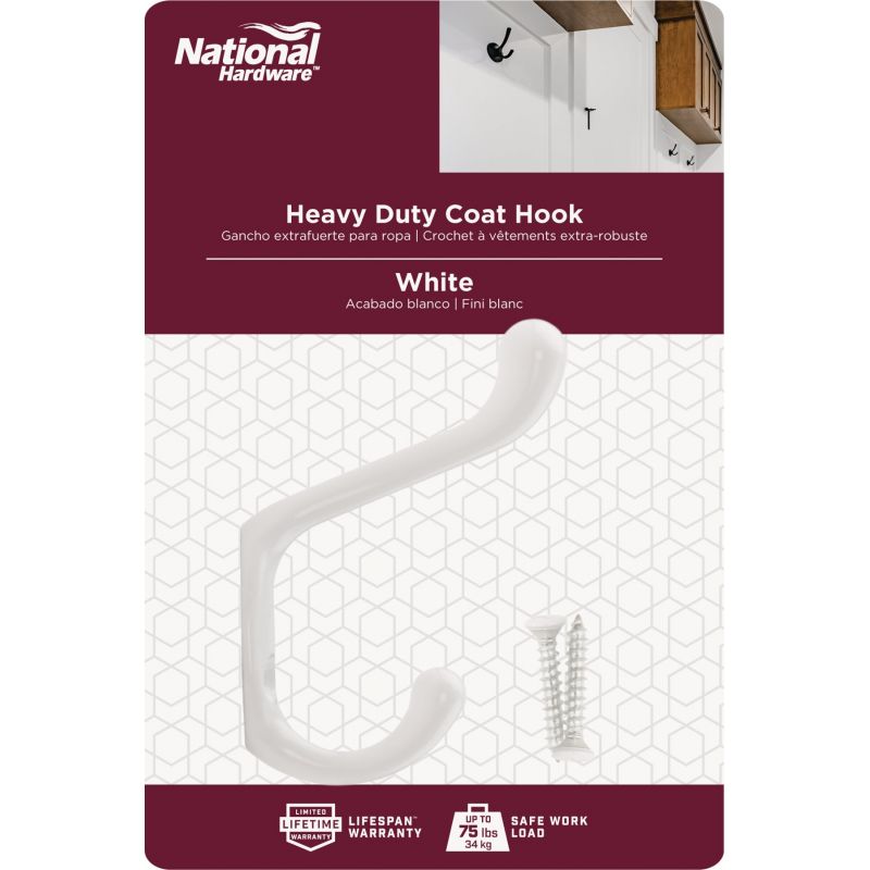 National 2-1/2 In. Heavy-Duty Coat And Hat Hook