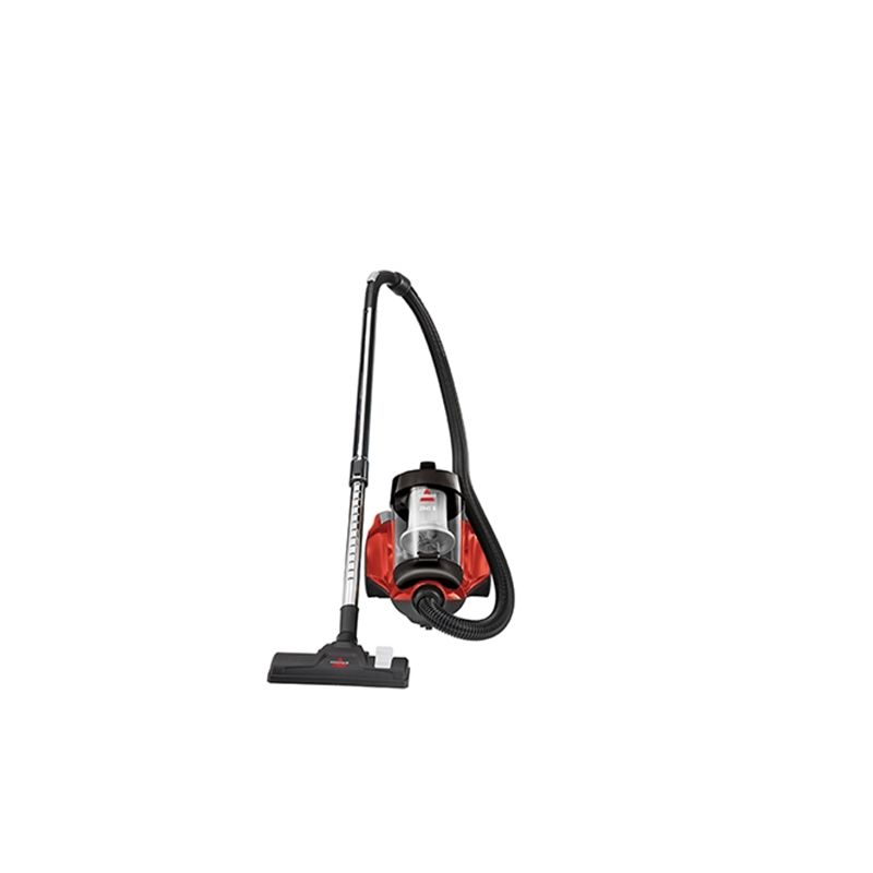 Bissell Zing II 2156C Bagless Canister Vacuum, 2 L Vacuum, 3-Stage Filter, 15 ft L Cord, Black/Silver
