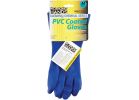 Working Hands PVC Coated Rubber Glove M, Blue