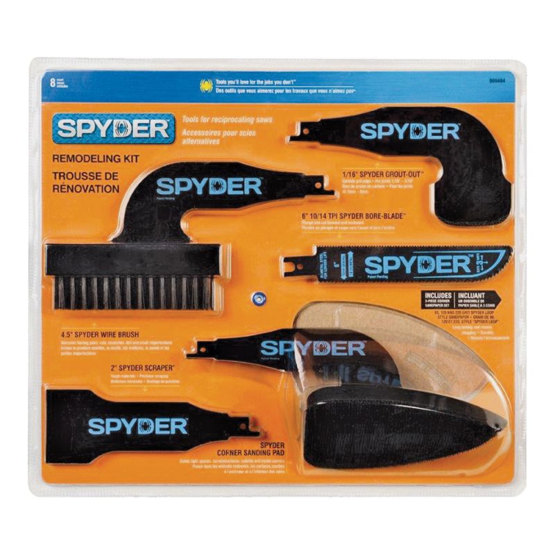 Spyder 900404 Remodeling Kit, Black, For: Reciprocating Saw Black