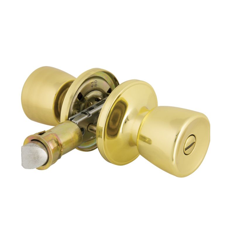 ProSource Mobile Home Privacy Lockset, Brass, Polished Brass