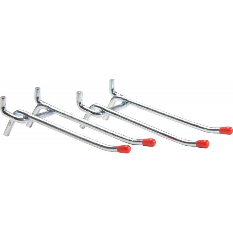 Double Arm Safety Tip Straight Pegboard Hook
