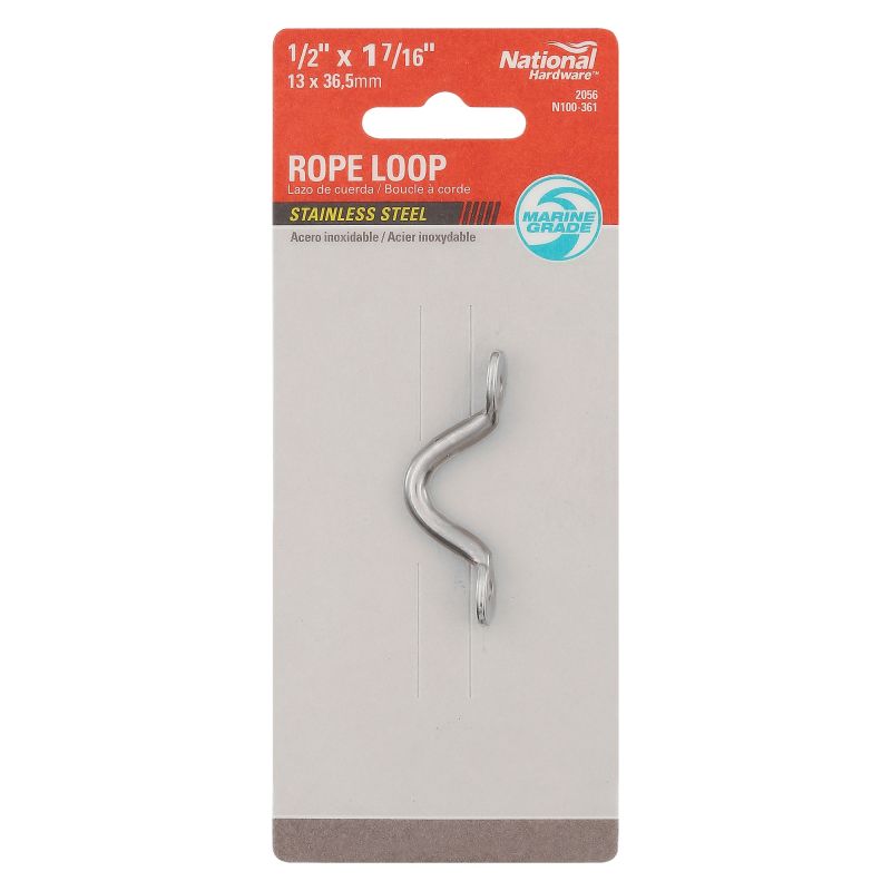 National Hardware N100-361 Rope Loop, Stainless Steel, 1/CD