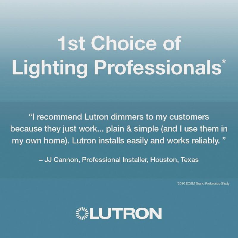Lutron Toggler LED/CFL Slide Dimmer Switch Ivory