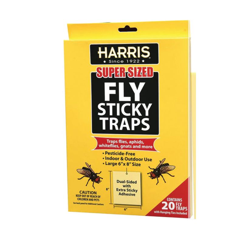 Harris Super Sized Series LFT-20 Fly Sticky Trap, Glue Trap Yellow
