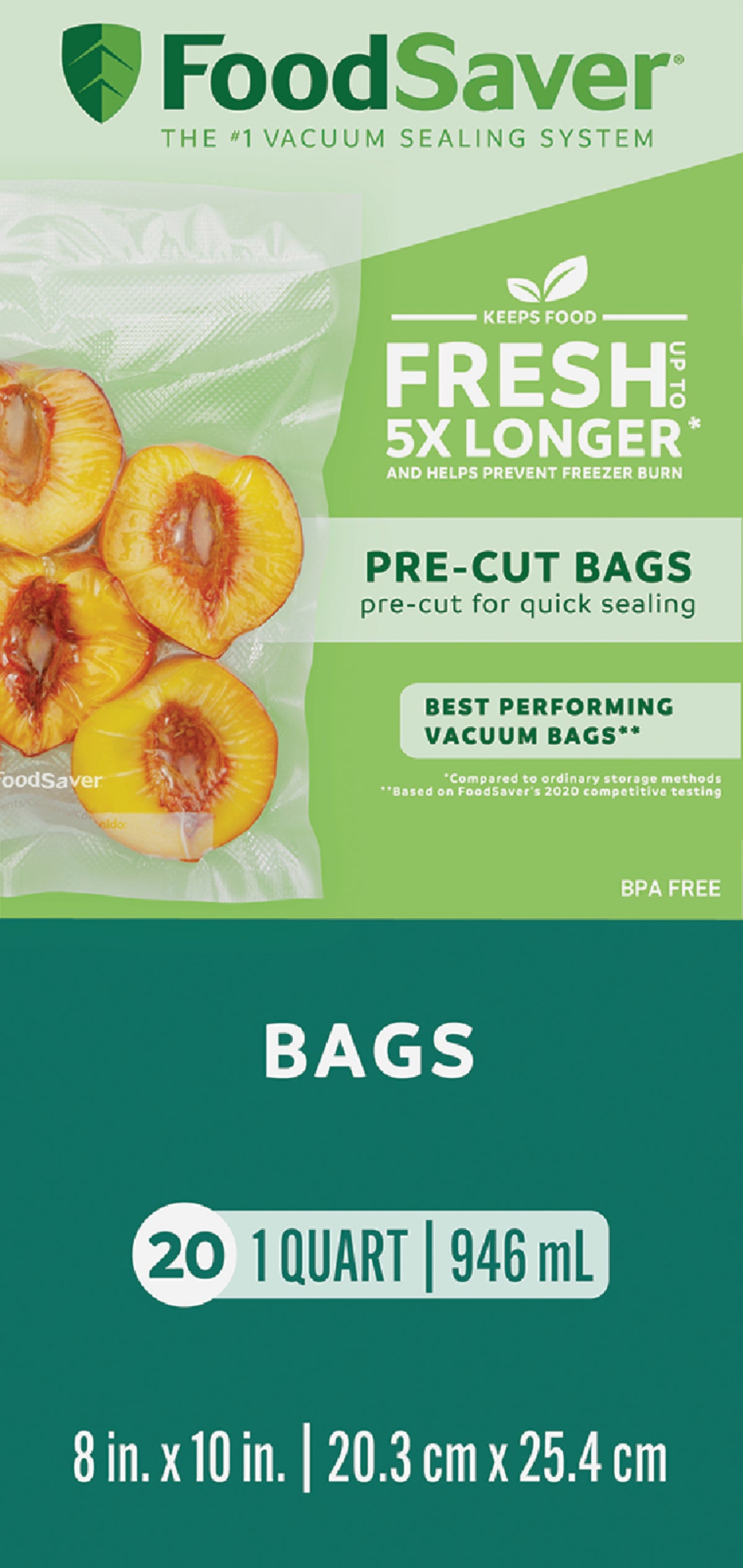 Buy FoodSaver SmartSeal Pre-Cut Vacuum Freezer Bag 1 Qt.