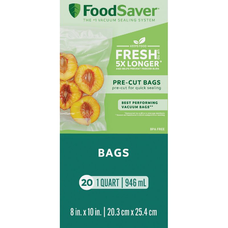 FoodSaver SmartSeal Freezer Bag Quart