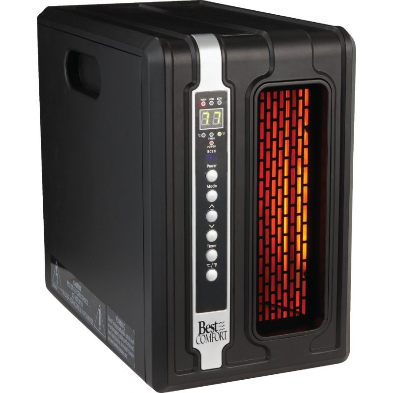 Buy Best Comfort Quartz Heater with Remote Black, 12.5A