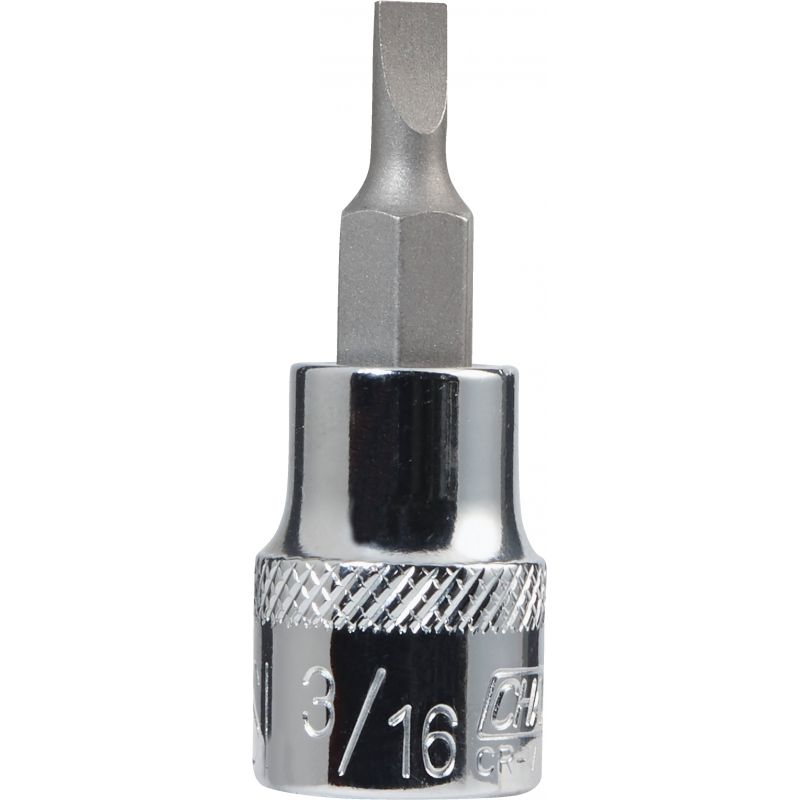 Channellock 3/8 In. Drive Screwdriver Bit Socket 3/16 In. Slotted