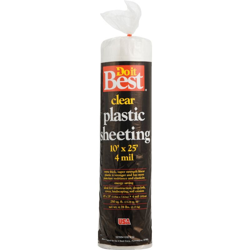 Do it Best Plastic Sheeting 10 Ft. X 25 Ft., Clear