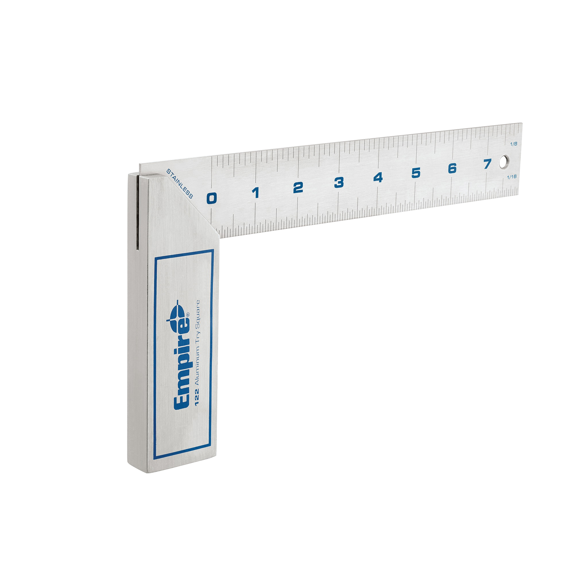 Empire Level BUILT ON TRUST Series Straight Edge Ruler, Metric Graduation,  Aluminum, Silver, 2 in W, 18 in Thick 4010
