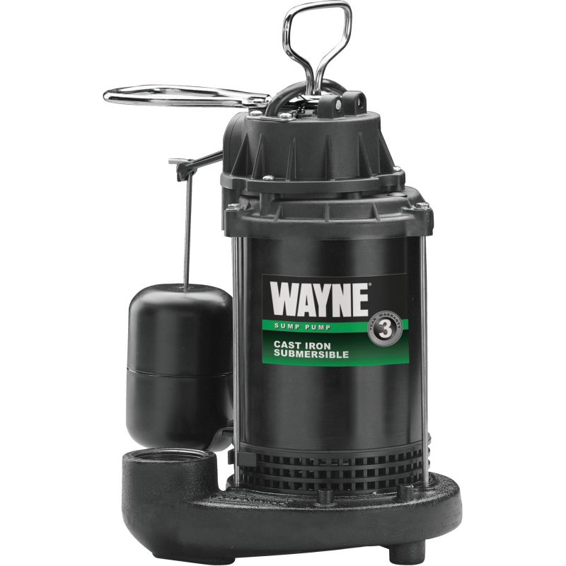 Wayne Water System Cast-Iron Submersible Sump Pump 1/2 HP, 3720 GPH