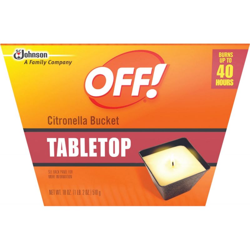 OFF! Tabletop Citronella Candle 18 Oz., Brown